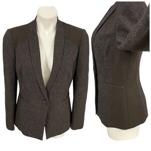 Antonio Melani Blazer Womens Size 6 Brown Jacket Work Office Basic Capsule